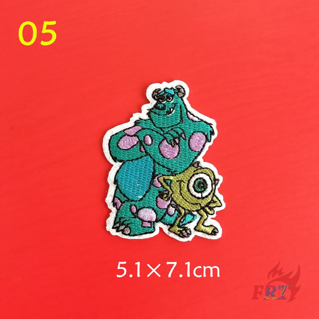 แผ่นป้ายการ์ตูน ลาย Disney: Monsters, Inc. - Series 03 สำหรับติดตกแต่งเสื้อผ้า
