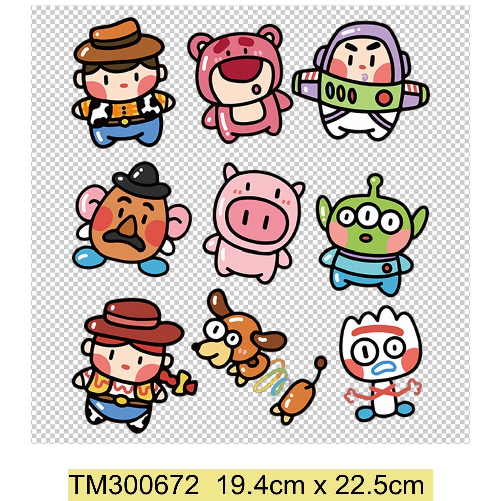 แผ่นรีดติดเสื้อ ลายการ์ตูนหมีพูห์ ทอยสตอรี่ สําหรับติดเสื้อผ้า