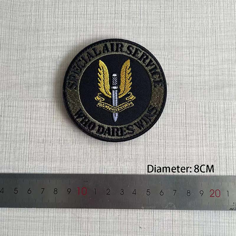 แผ่นแพทช์ปักลายสัญลักษณ์ SAS สําหรับติดตกแต่งเสื้อผ้า