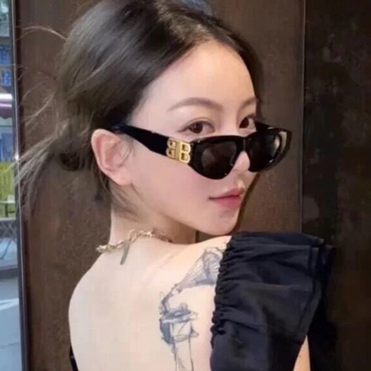 แว่นตากันแดด ป้องกันรังสียูวี ทรงแคทอาย แฟชั่นสําหรับผู้หญิง