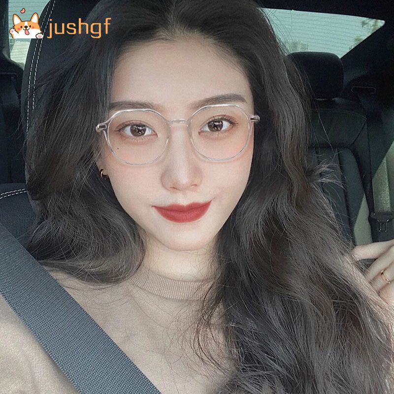 แว่นตาสายตาสั้น 0.0 to -6.0 กรอบสี่เหลี่ยมป้องกันแสงสีฟ้าสไตล์เกาหลี
