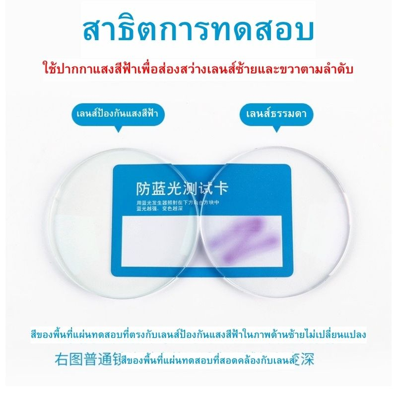 แว่นสายตาสั้น แว่นกรอกแสงUV แสงสีฟ้า PK0001