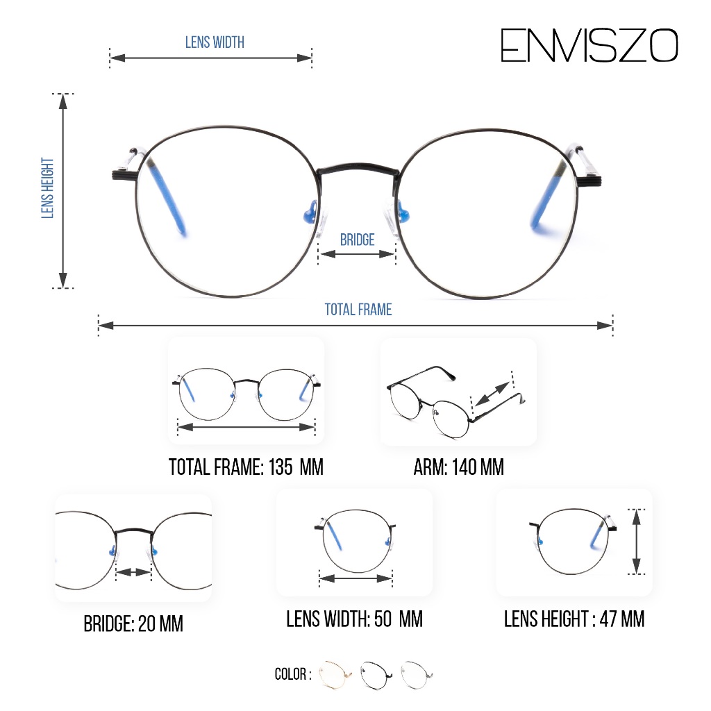 [โค้ด PZ58P ลด 12% <<] ENVISZO แว่นตา รุ่น EZ3994 Blue Control แบบทรงกลม เล่นคอมพิวเตอร์ ตัดแสงฟ้า ถนอมสายตา