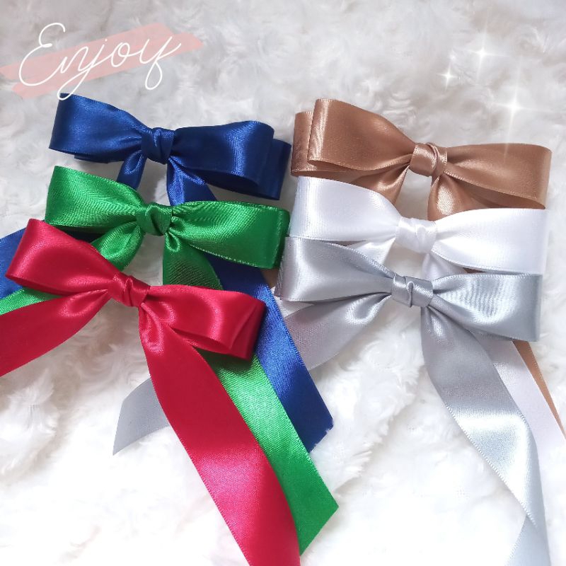 โบว์ติดผม โบว์ริ้บบิ้น กิ๊บโบว์ติดผม มี 16สี   พร้อมส่ง