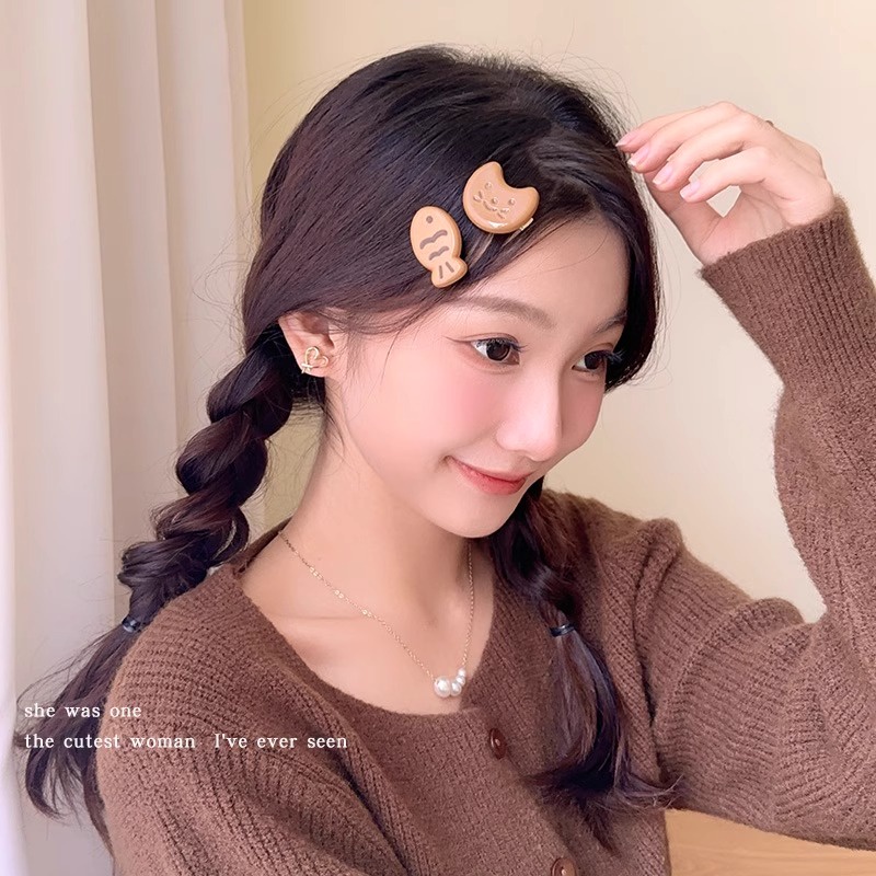 ใหม่ กิ๊บติดผมหน้าม้า ปลาน้อยน่ารัก เครื่องประดับผม แฟชั่นสําหรับผู้หญิง