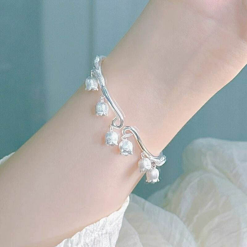 ใหม่ สร้อยข้อมือแฟชั่น สไตล์จีนโบราณ ลาย Lily of the Valley
