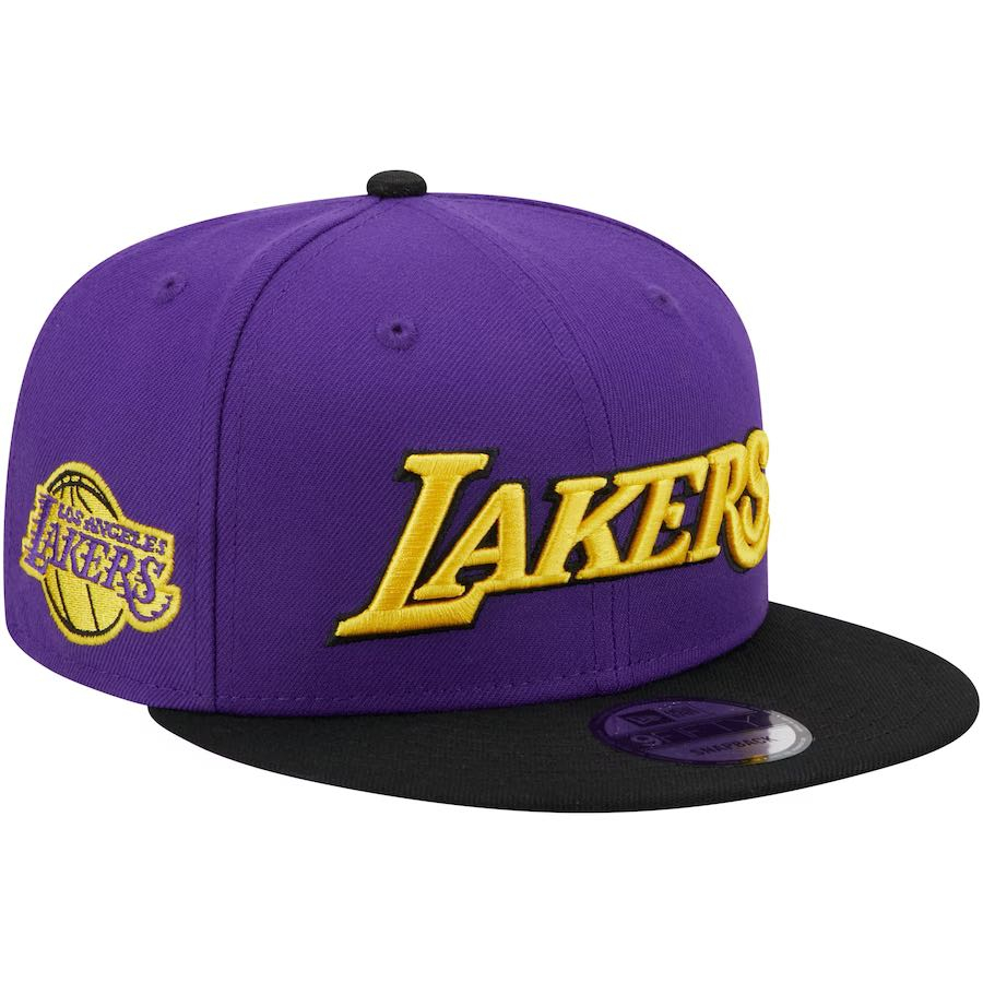 ใหม่ หมวกแก๊ป ลาย Los Angeles NBA_ Lakers สไตล์ฮิปฮอป ปรับได้ สําหรับทุกเพศ