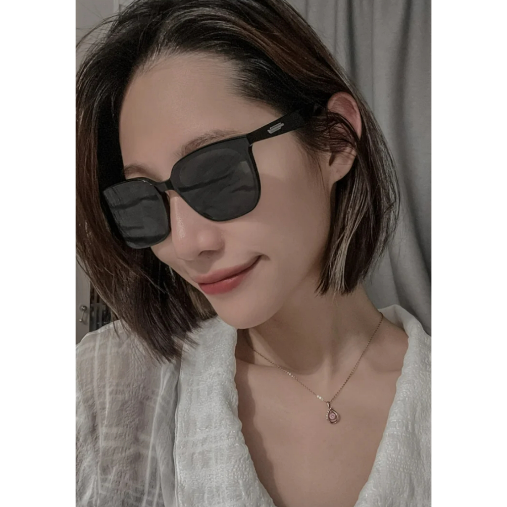 ใหม่ แว่นตากันแดด กรอบแบน ทรงสี่เหลี่ยม ป้องกันรังสียูวี 99.9%