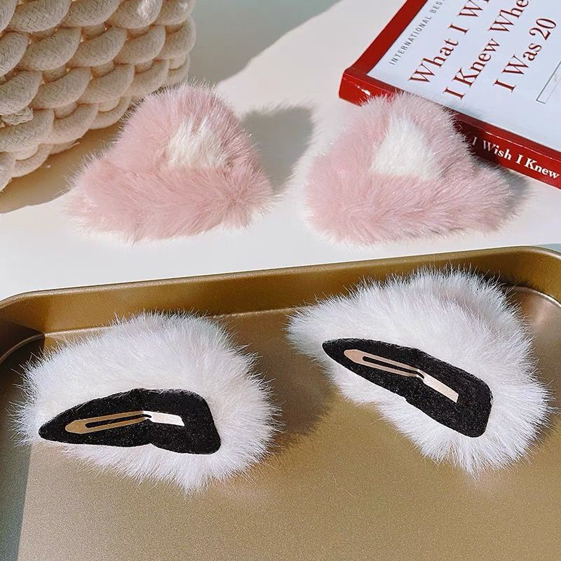 ‼พร้อมส่งจากไทย‼กิ๊บติดผมหูแมว ขนฟูนุ่มนิ่ม คอสเพลย์ หูแมวปุ๊กปิ๊ก