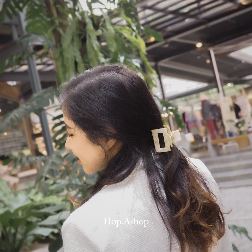 ‼️ลดทั้งร้าน 19฿‼️กิ๊บ Chunky Hair Clip ที่หนีบผม [The Marble Collection] กิ๊บลายหินอ่อนสไตล์เกาหลี| Hop.Ashop