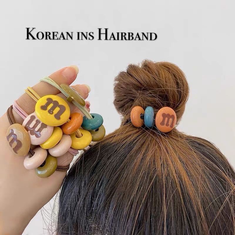 ⭕️ยางมัดผม ตัวM ยางรัดผมแฟชั่น พร้อมส่ง