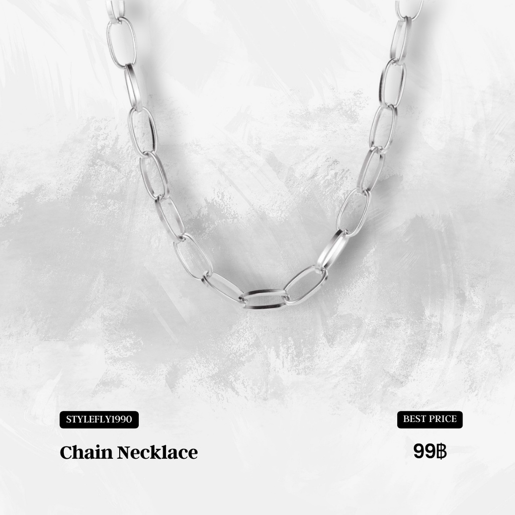 【 พร้อมส่ง 】Chain Necklace สร้อยโซ่คลาสสิค