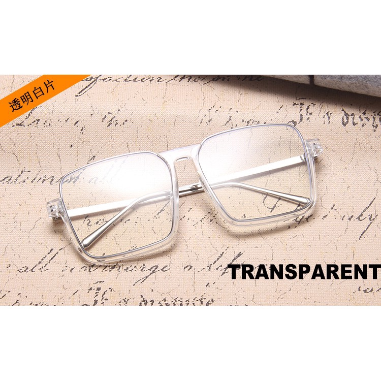 【0°-500° Short-sighted】แฟชั่น INS ผู้หญิงขนาดใหญ่สแควร์แว่นสายตาสั้นแว่นตาสำหรับคนหนุ่มสาว