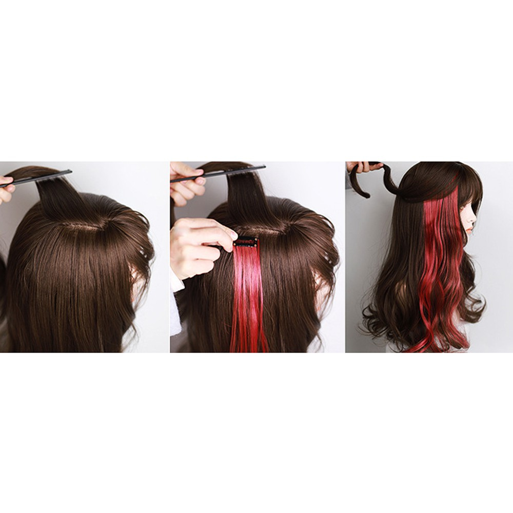 【Cod Tangding】วิกผมย้อมผมหยิก 8 สีสําหรับผู้หญิง