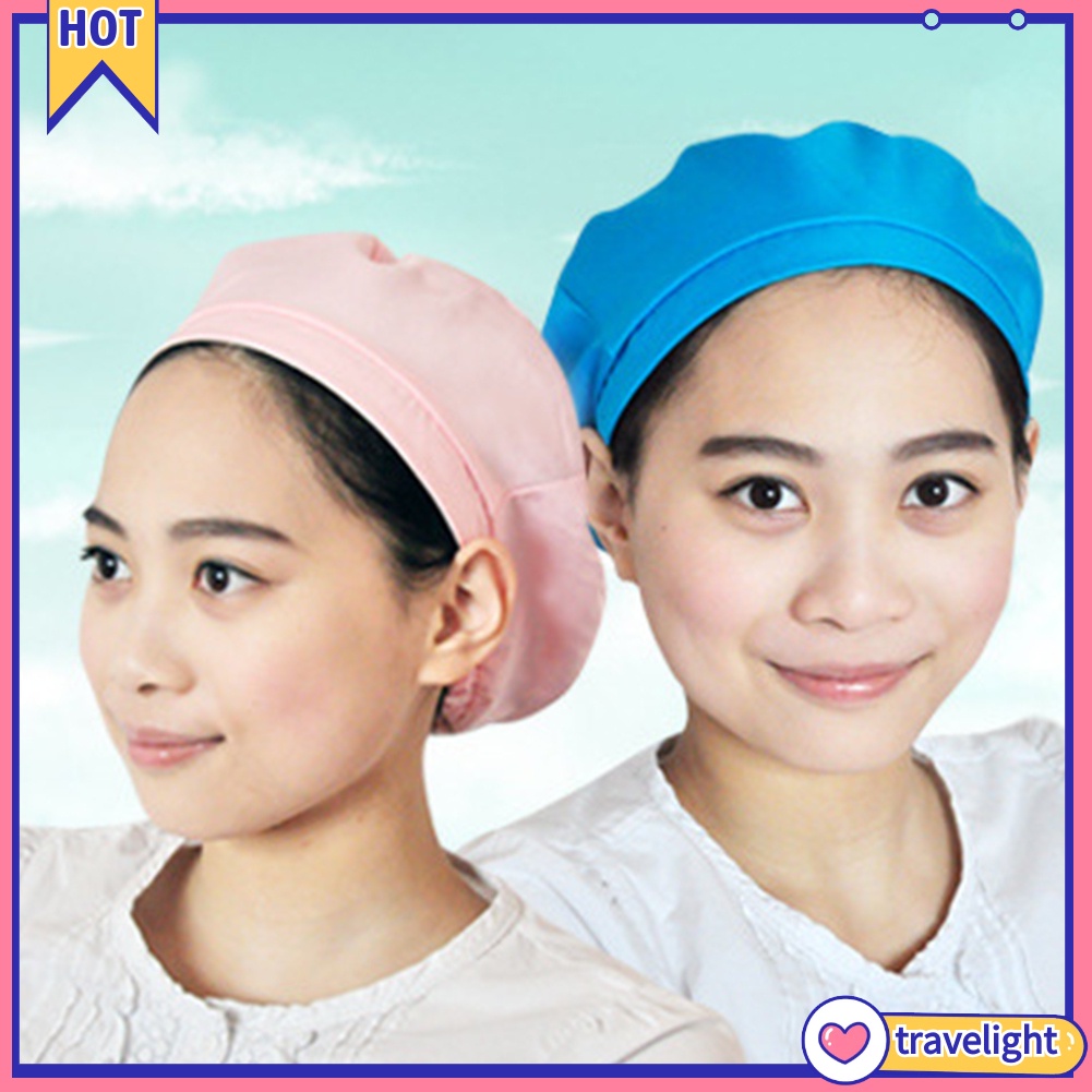 【tl-th】หมวกเชฟ ยืดหยุ่น นุ่ม ระบายอากาศ กันฝุ่น ครัว ร้านอาหาร เบเกอรี่ หมวกเชฟ