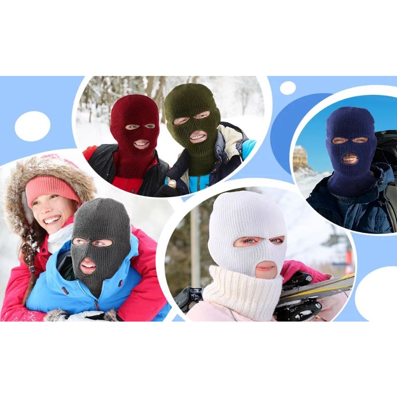 ️SUN RKT หมวกถักคลุม หน้ากาก Fashion Balaclava ski mask สวมใส่ภจญภัยในทุกกิจกรรม