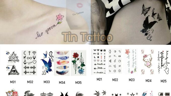 แทททู แทททูกันน้ำ Tattoo รอยสัก สติกเกอร์ลายสัก แทททูมินิมอล น่ารัก