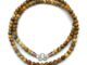 STONE NECKLACE สร้อยคอหินแท้ หินพิกเจอร์ จัสเปอร์ picture jasper ขนาด 5 มม. ตะขอเงินลงยา by siamonlineshop