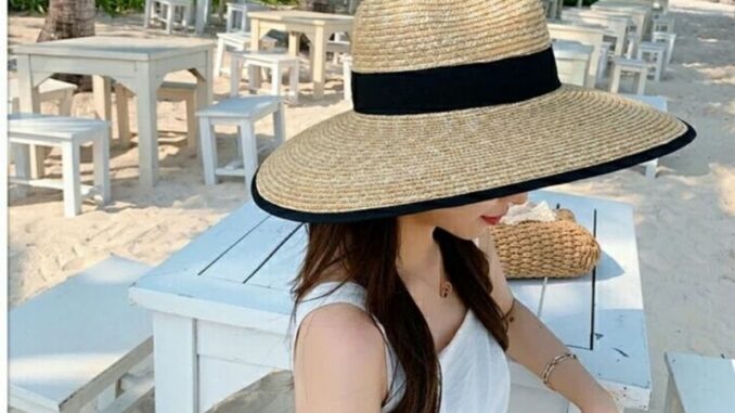 หมวกสานปานามาปีกกว้าง​เย็บ​ขอบพร้อมส่งในไทย​hipaholic​