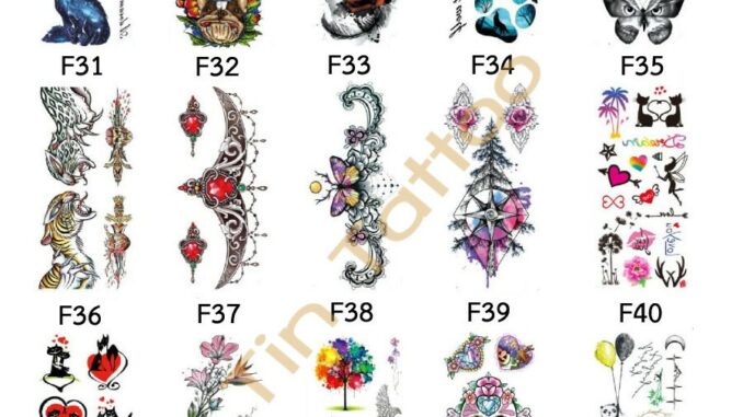 แทททูมินิมอล  แทททูกันน้ำ Tattoo รอยสัก สติกเกอร์ลายสัก แทททู สวย น่ารัก  ติดหน้าอก ไหล่ แขน