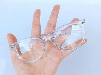 แว่นสายตาสั้น-1.00 ถึง-6.0 กรอบใส รหัส CGS42 พร้อมกล่อง+ผ้าเช็ดเลนส์