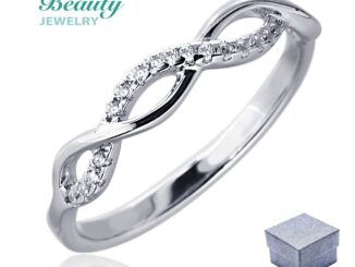 Beauty Jewelry แหวนเงินแท้ 925 Silver Jewelry ประดับเพชร CZ รุ่น RS2308-RR เคลือบทองคำขาว