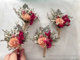 พร้อมส่ง!! เข็มกลัดติดอกโทนโอรส(ดอกไม้แห้ง) ตัวนี้สุดขายดีสุดเพราะใช้ได้กับทุกแนว