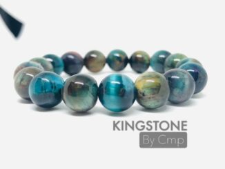 "Blue Tiger Eye's" (B01) กำไลหิน "บลูไทเกอร์ อายส์" หินแห่งความสงบ ช่วยคลายความกังวล ให้จิตใจสงบ