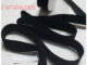 ริบบิ้นกำมะหยี่ ขนาดกว้าง 1.8 - 2 ซม. สีดำ ราคาต่อเมตรกดเพิ่มความยาวได้