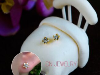 ต่างหูดาวเพชร 4mm ต่างหูมินิมอล  รุ่นA3  1คู่ CN Jewelry ตุ้มหู ต่างหูแฟชั่น ต่างหูเกาหลี ต่างหูทอง