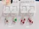 ต่างหูห่วงเงินแท้ 92.5% ห้อยพลอย 925 sterling silver