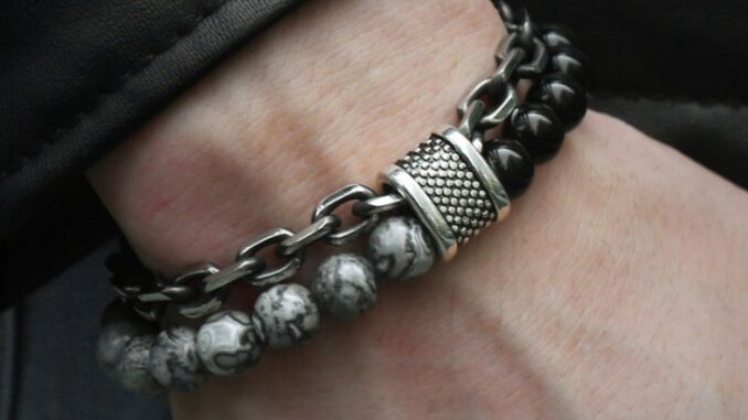 Natural Stone Beaded Bracelet for Men