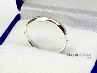 แหวนกว้าง3มิล / แหวนเงินแท้ 92.5% สไตล์คลาสสิค ใส่ได้ ชาย หญิง แหวนเงินแท้ 100 Major silver  :  E-TP-Ri3/1.7