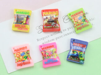 จี้เรซิ่น รูปการ์ตูนน่ารัก แฮนด์เมด Diy สีแคนดี้ สําหรับทําเครื่องประดับ พวงกุญแจ กระดุม