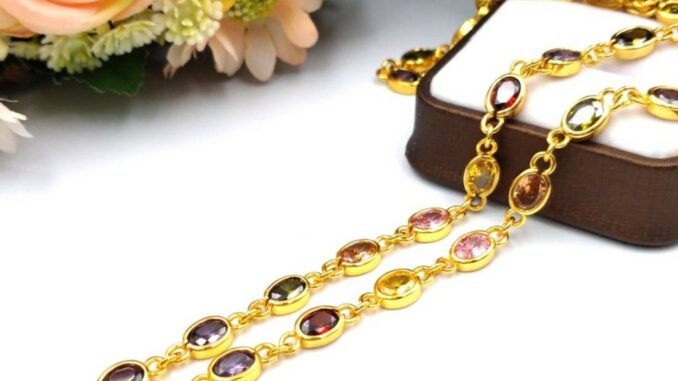 jewelryshop365 K128 สร้อยคอนพเก้าเพรชมณีใต้น้ำ งาน CZ แท้ ยาว 24 นิ้ว jewelryshop365 K128 สร้อยคอนพเก้าเพรชมณีใต้น้ำ งาน CZ แท้ ยาว 24 นิ้ว