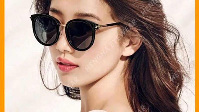 【HENGHA】【พร้อมสต็อก】แฟชั่นเกาหลี Cat Eye ผู้หญิงแว่นกันแดดรอบแว่น
