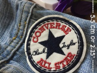 Converse All Star ตัวรีดติดเสื้อ อาร์มรีด อาร์มปัก ตกแต่งเสื้อผ้า หมวก กระเป๋า แจ๊คเก็ตยีนส์ Badge Embroidered Iron o...