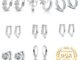 ต่างหูเ งินแท้ 92.5% ประดับเพชร เรียบง่าย เสริมบุคลิก เหมาะกับผู้หญิง