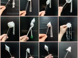ปิ่นปักผม สีเงินขาว ลายสวยงามสินค้ามีพร้อมส่ง