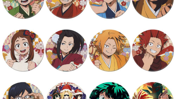 เข็มกลัดหมุด รูปการ์ตูน my hero academia