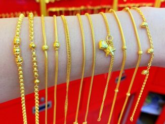 สร้อยข้อมือทองครึ่งสลึง Yonghenggold ทอง96.5% มีใบรับประกันขายได้จำนำได้ ทักแชทเลือกแบบได้ค่ะ