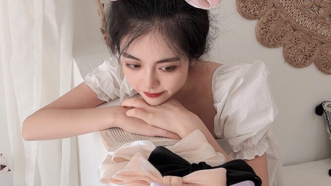 กิ๊บติดผม ผ้าซาติน ขนาดใหญ่ สไตล์ญี่ปุ่น สําหรับผู้หญิง