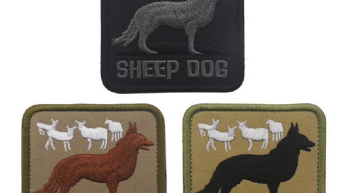 SHEEPDOG Sheep Dog US ARMY TACTICAL K9  MILITARY BADGE INFIDEL FOREST HOOK PATCH