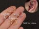 ต่างหูเจาะหูสแตนเลสลูกปัด tragus helix pinna lobe 16 กรัม 1 ชิ้น
