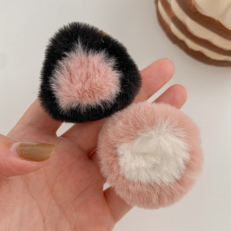 1 Pair Cute Frog Cat Ear Hair Clips /  Girls Acrylic Bunny Ear Bangs Cosplay Hair Claw