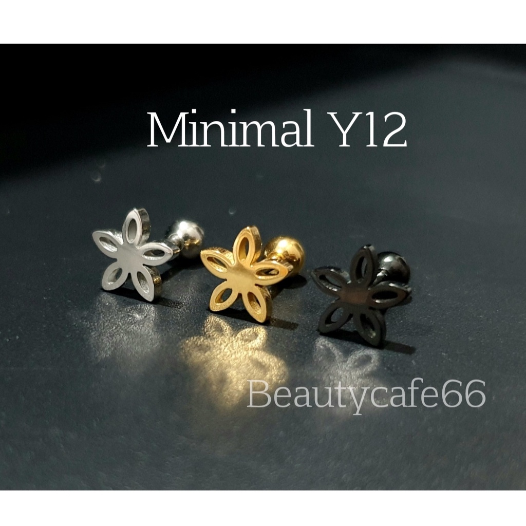(1ข้าง) Minimal Y ต่างหูสแตนเลสแท้ สไตล์มินิมอล Stainless 316L