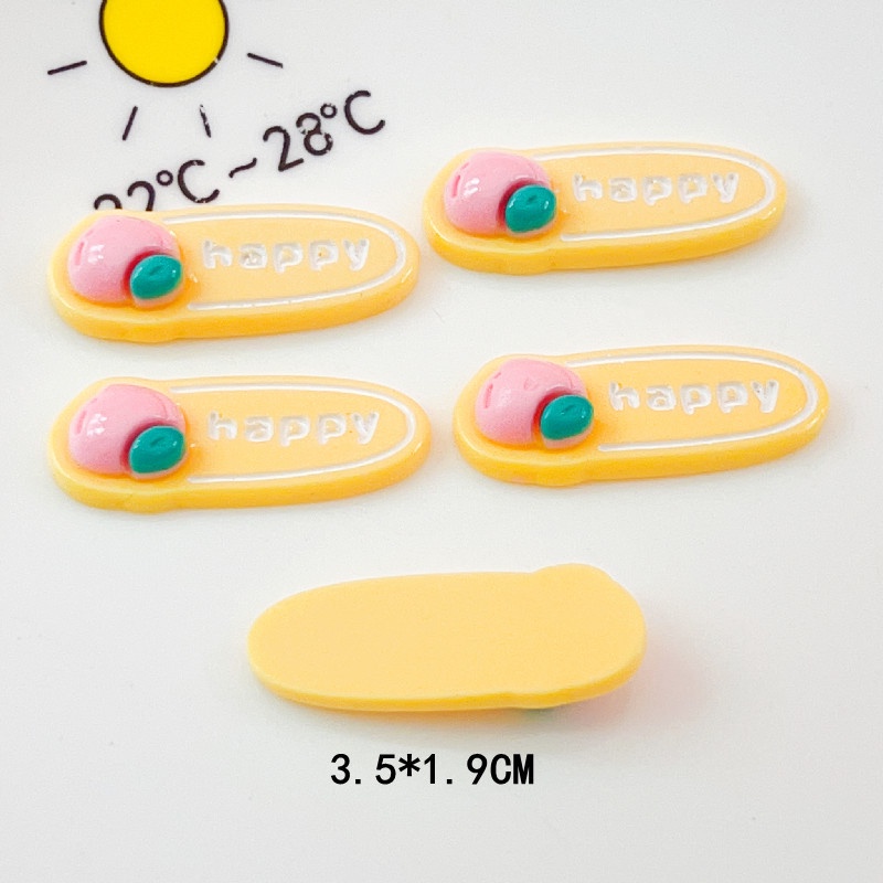 [2 #] Jibbitz Crocs กิ๊บติดผม รูปผลไม้ เชอร์รี่ หัวใจ แบบยาว แวววาว DIY อุปกรณ์เสริม สําหรับเด็ก QP