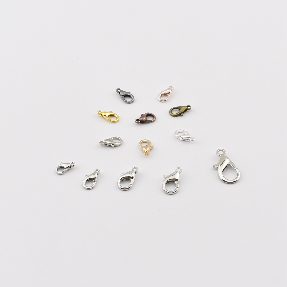 20-50pcs【ps072】ตะขอก้ามปู สําหรับทําเครื่องประดับ สร้อยคอ สร้อยข้อมือ DIY 20-50 ชิ้น ต่อล็อต
