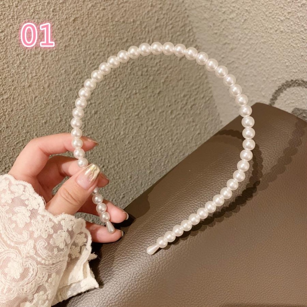 A HELLO GIRL ที่คาดผม ประดับไข่มุก ขนาดใหญ่ สไตล์เกาหลี แฟชั่นสําหรับผู้หญิง