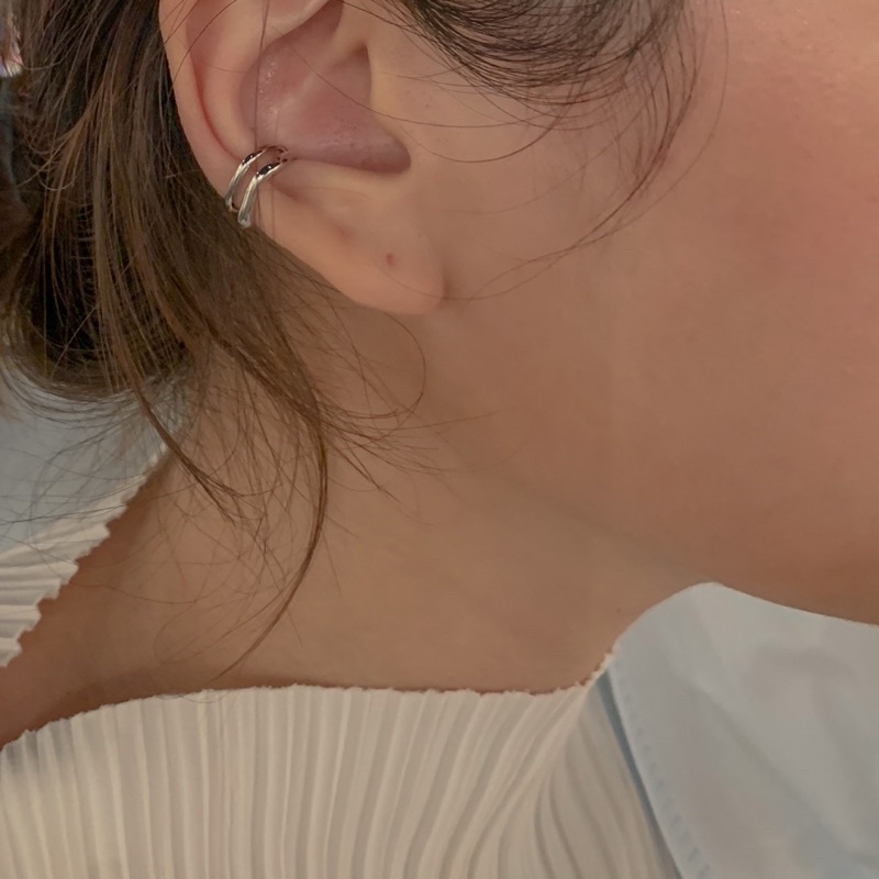 A.piece  ต่างหูเงินแท้ ต่างหูหนีบ [all silver 925] bone earcuff